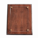 Floating acylic bamboo plaque