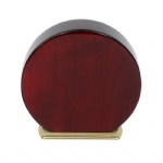 Rosewood circle  with aluminum gold base